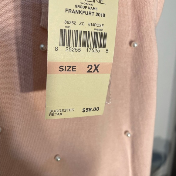 Emaline Woman (86262) 2X Rose Sweater - Picture 8 of 10